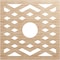 Ekena Millwork Chevron Wood Fretwork Pierced Ceiling Medallion, Alder, 32"OD x 8 1/4"ID x 3/8"T CMWP32X32X0375CHAL - alternate 1